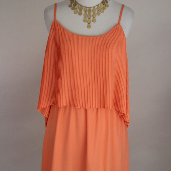 MOSSIMO Coral Sleeveless Adjustable Strap Dress - Picture 1 of 8